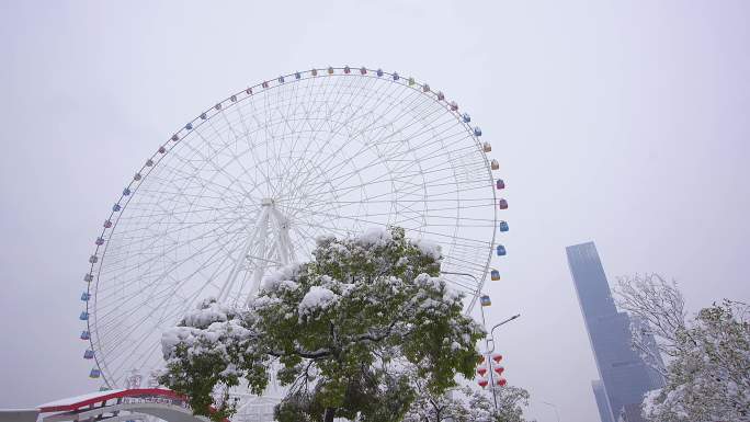 南昌摩天轮雪景5