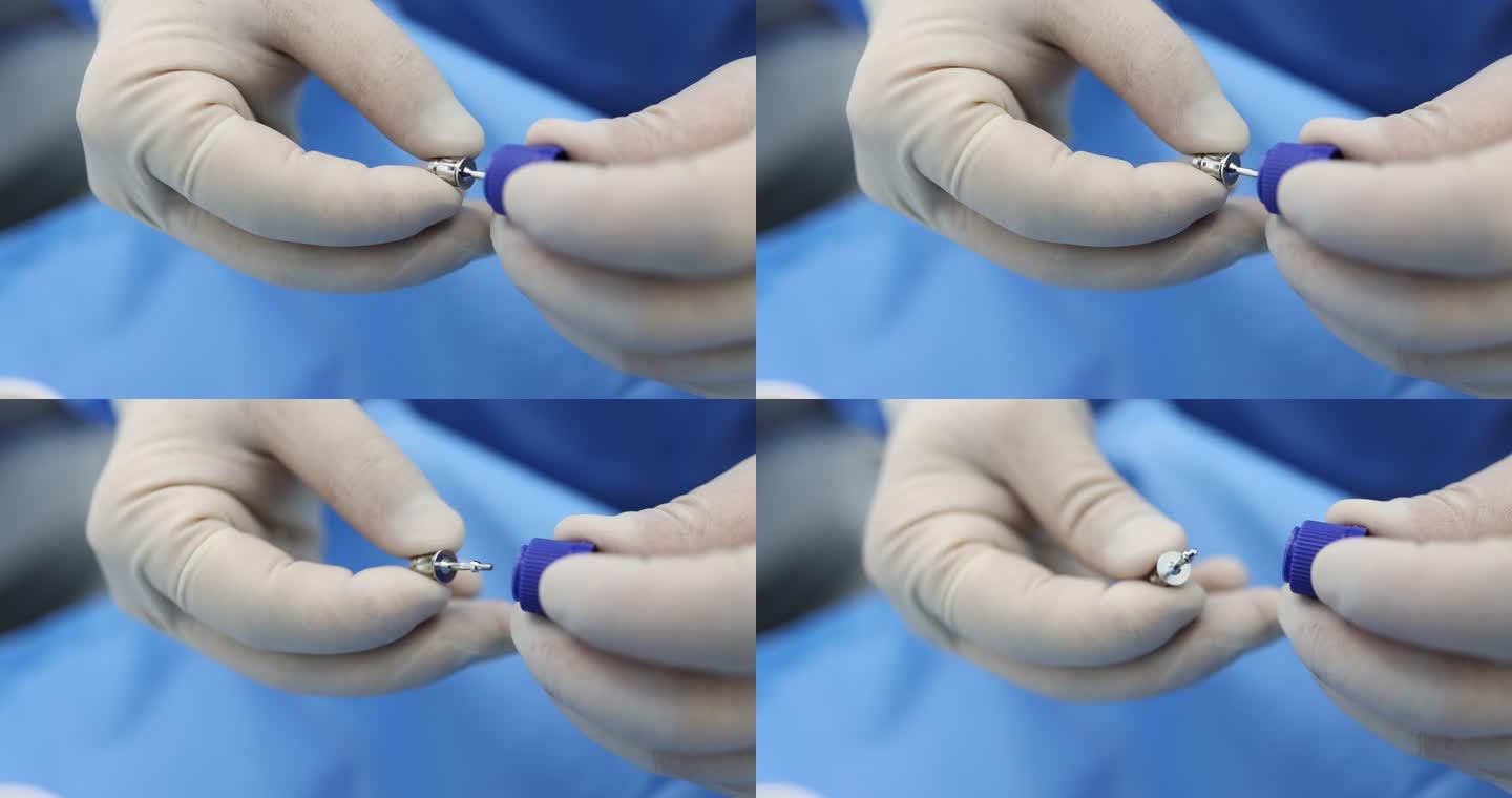 愈合帽口腔种植牙手术配件牙医手持覆盖螺丝