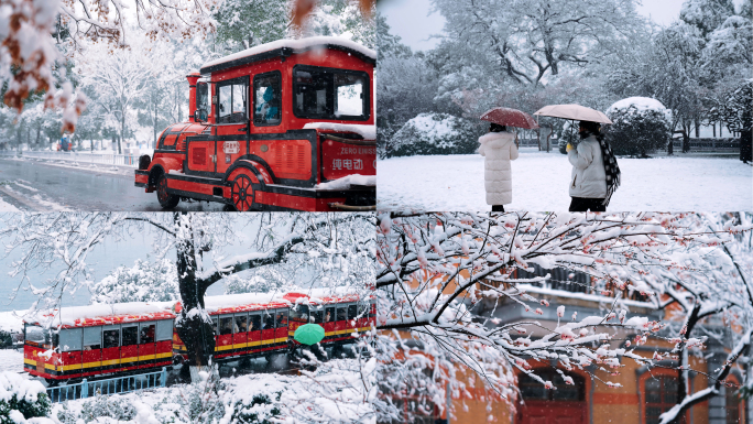 冬天下雪长沙橘子洲头1