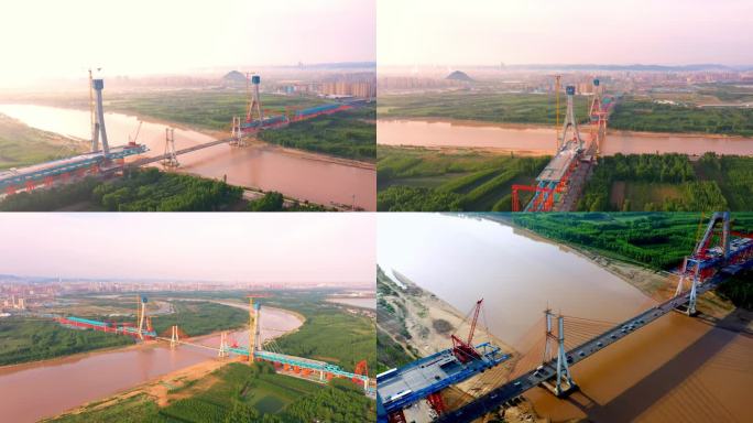济南 黄河大桥修建