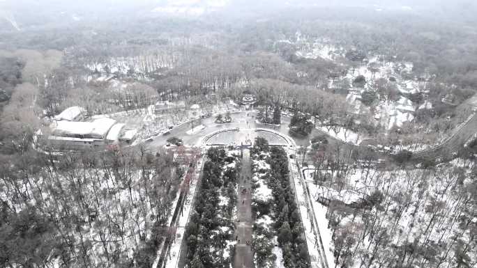 南京中山陵雪景合集