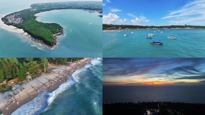 4K广西北海涠洲岛航拍精选素材