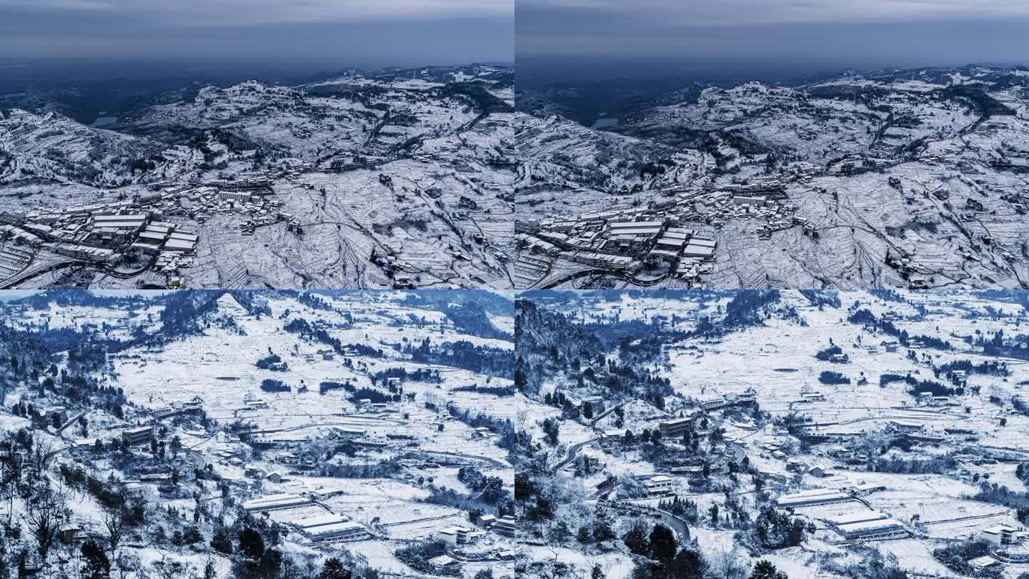 龙泉山雪景