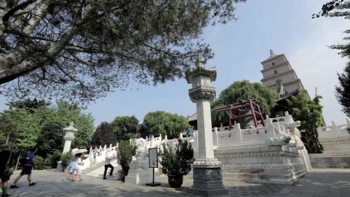 陕西 西安大慈恩寺 大雁塔（延时拍摄）