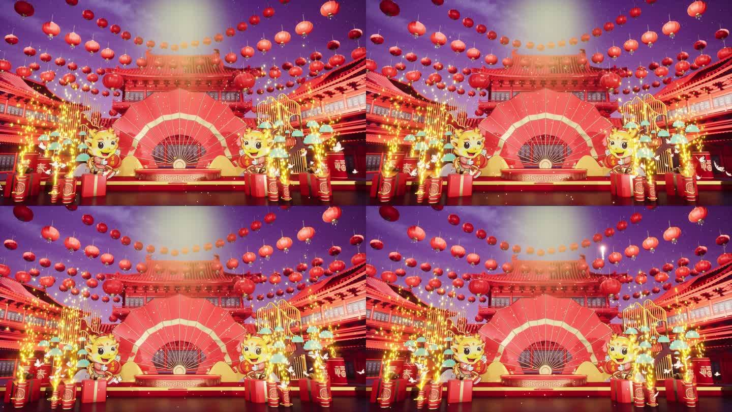 【4K】春节LED大屏背景展台19