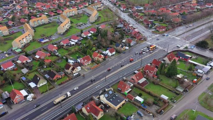 哥本哈根道路鸟瞰图