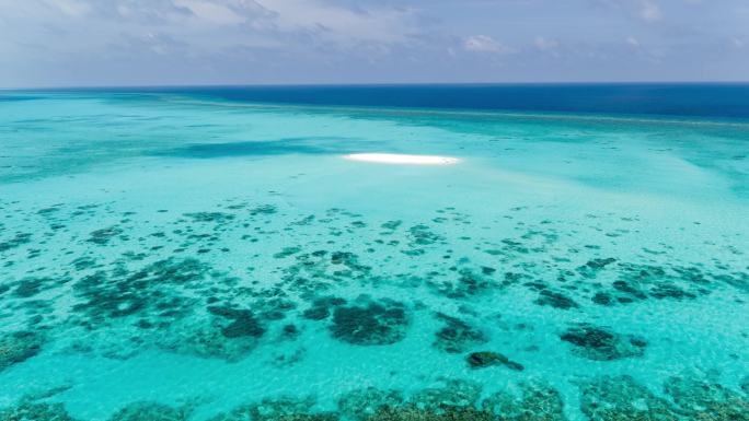 南海西沙玉啄礁珊瑚岛屿堡礁【精品】