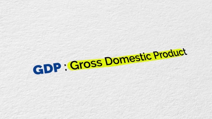 GDP国内生产总值排版动画。