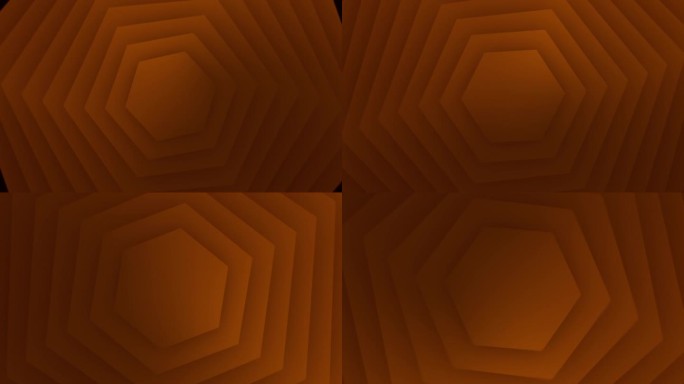 4k抽象几何六边形背景动画