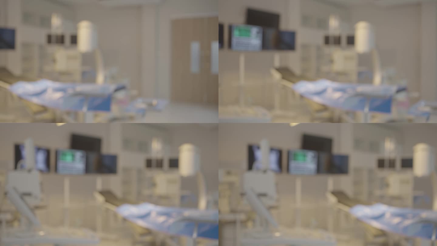 医院手术室现代化设备背景模糊