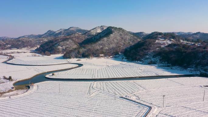 台州玉环航拍  实拍 雪景视频 自然风光