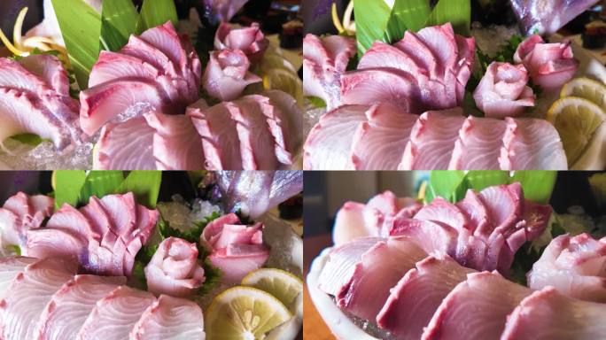 日本料理刺身章红鱼红甘鱼