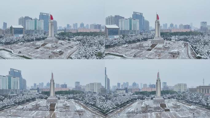 八一广场雪景2