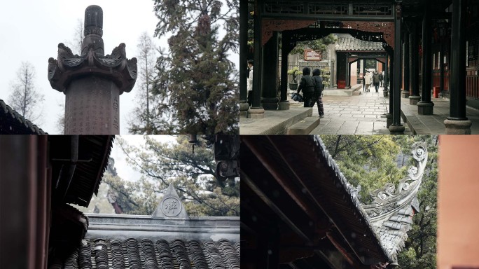 文殊院雪景 文殊坊