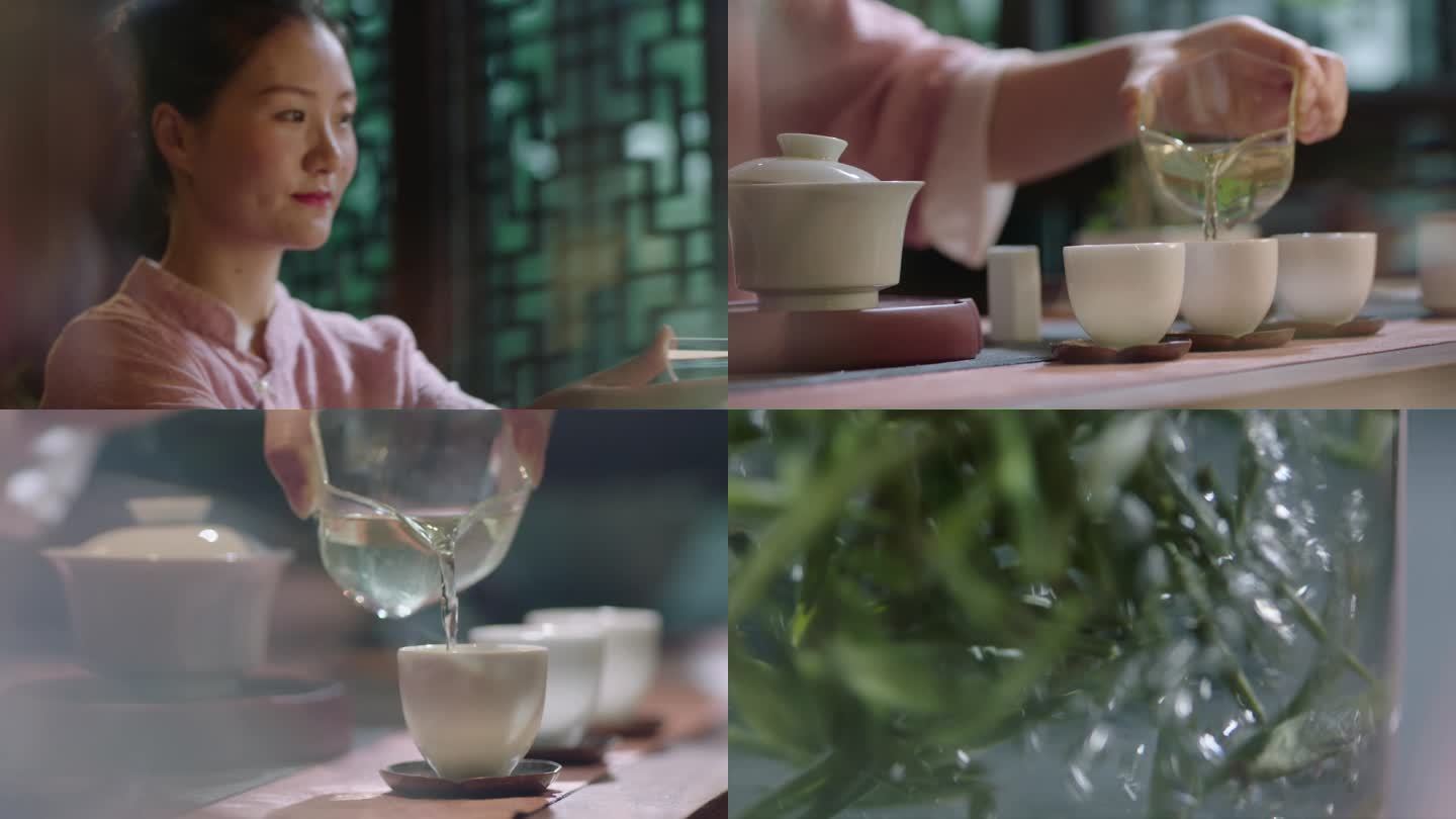 江南女子沏茶全流程