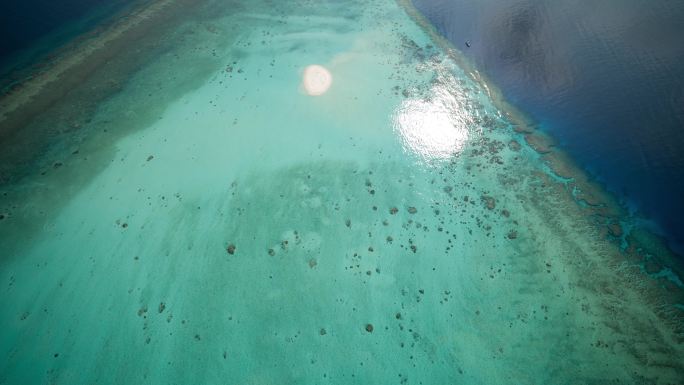 中国南海岛屿玉啄礁白沙洲玻璃海【精品】
