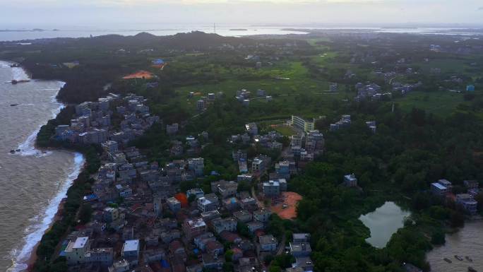 广西钦州 三娘湾渔村 航拍