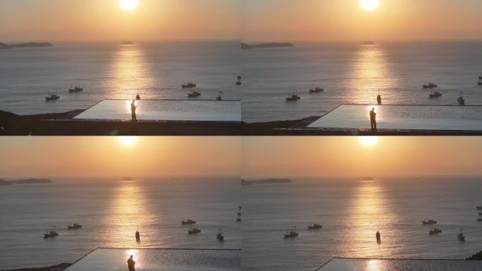 台州温岭石塘海边日出