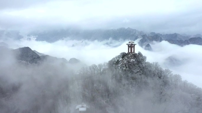 冰雪西岳华山 少华山