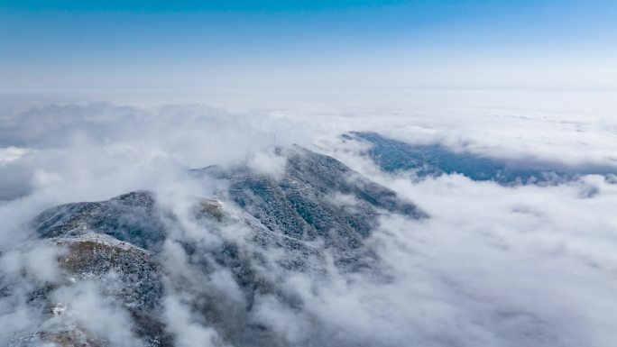 4K 连绵山脉云海风光延时