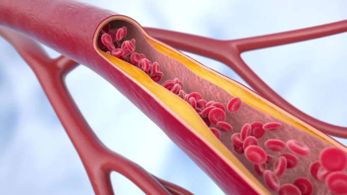 动脉粥样硬化疾病。血管中的胆固醇