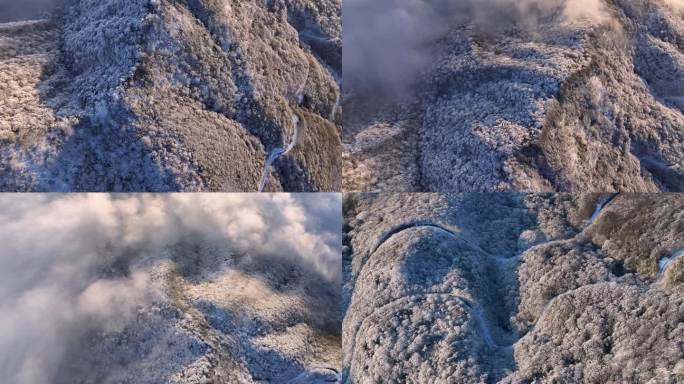 4K 贵州雷公山冬季雪景10