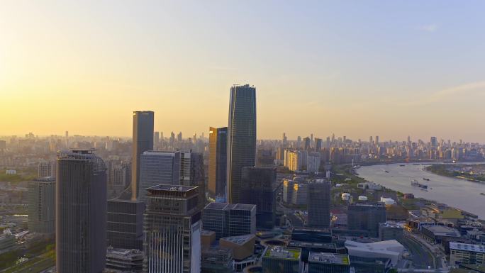 上海 前滩 建筑 夜景 内透 商务楼