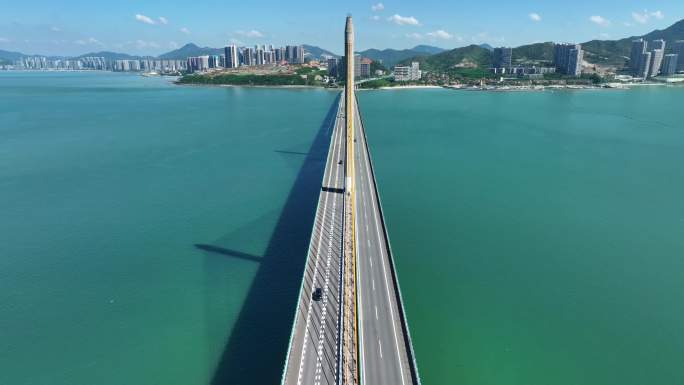惠州海湾大桥全景航拍