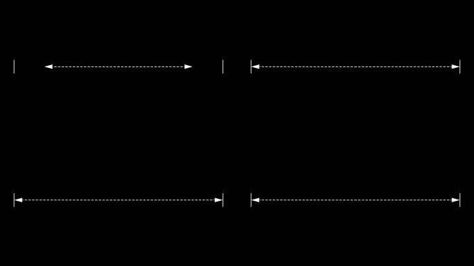 测量距离长度虚线动画。
