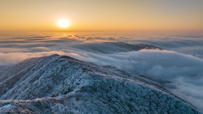 4K 景秀山河云海日出延时视频