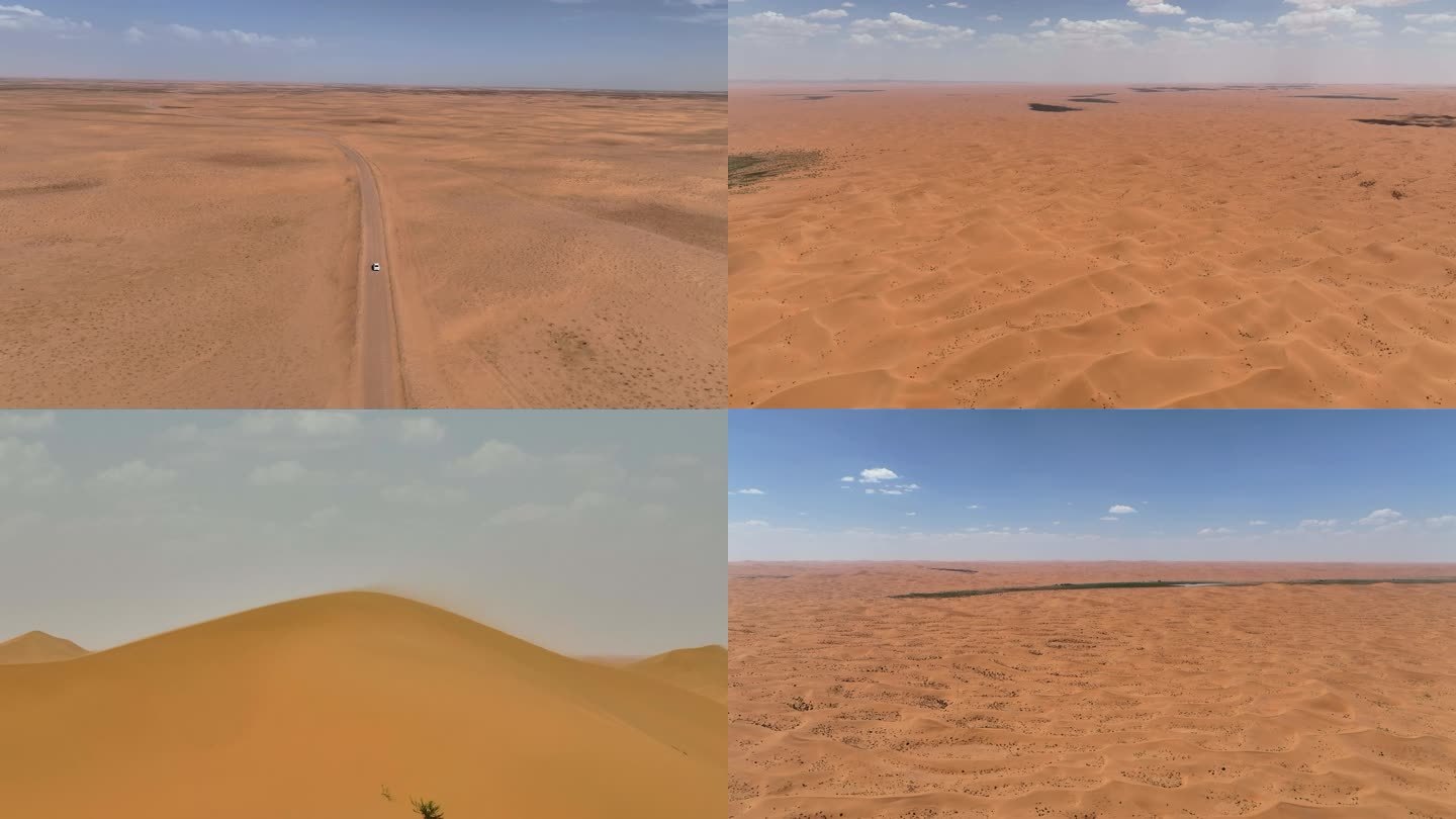 车在沙漠中行驶