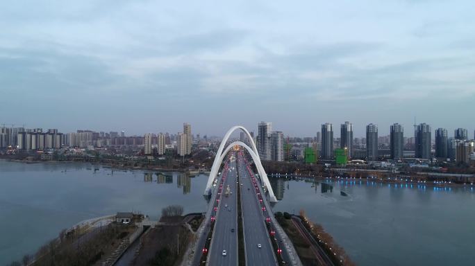 开封东京大桥航拍视频素材