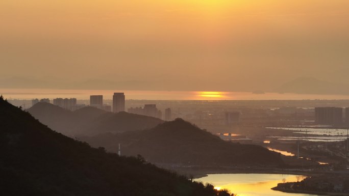 傍晚夕阳黄昏