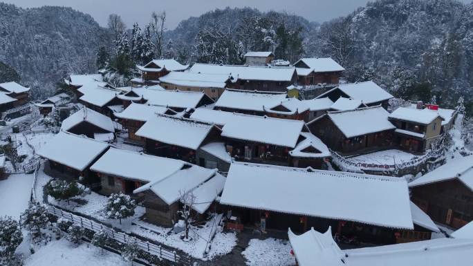 十八洞村雪景