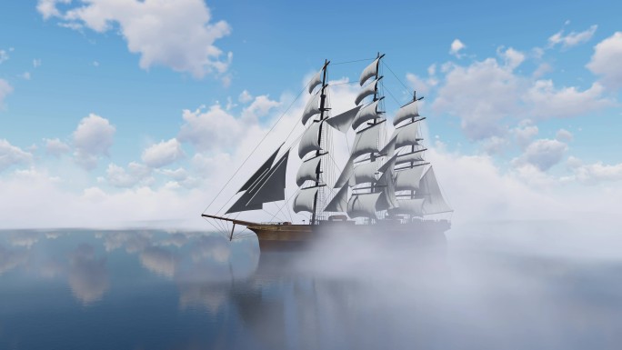 古代帆船 成功 海上航行 未来 希望