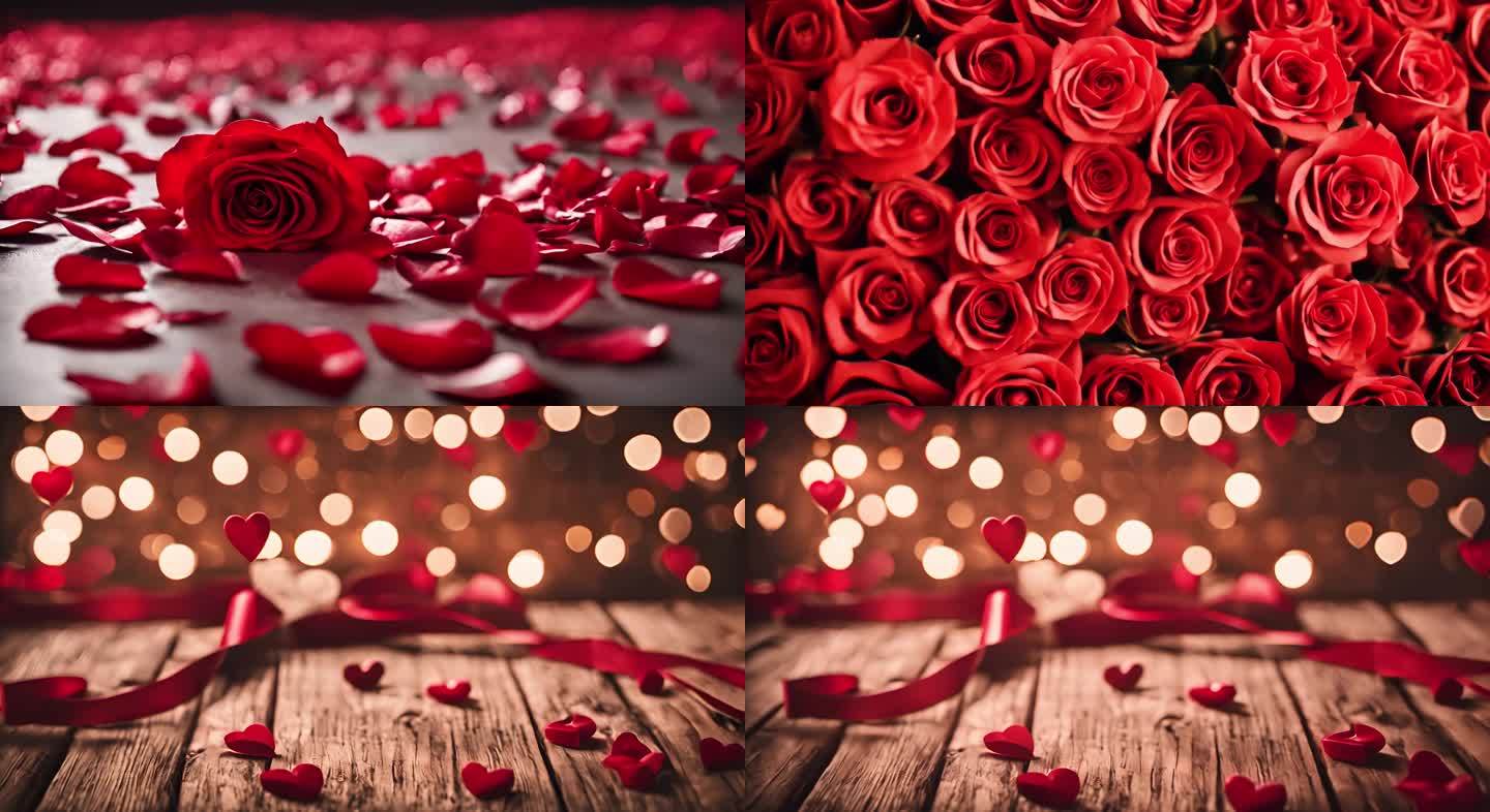 情人节玫瑰花浪漫表白