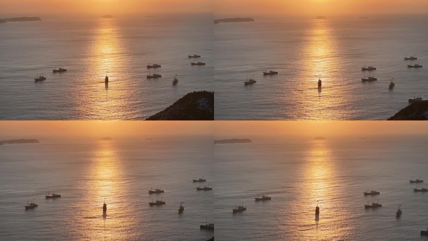 台州温岭石塘海边日出