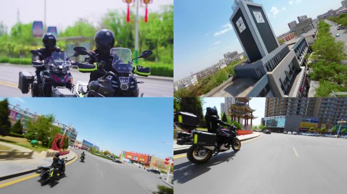 惠农航拍穿越机骑行跟拍活力城市贺兰山集合