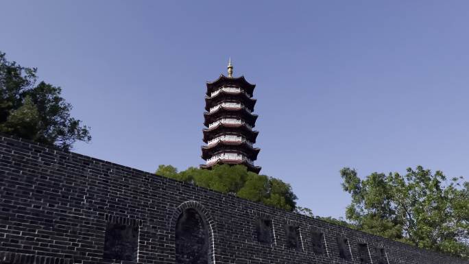 广西北海冠头岭佛教寺庙普渡寺寺院佛塔