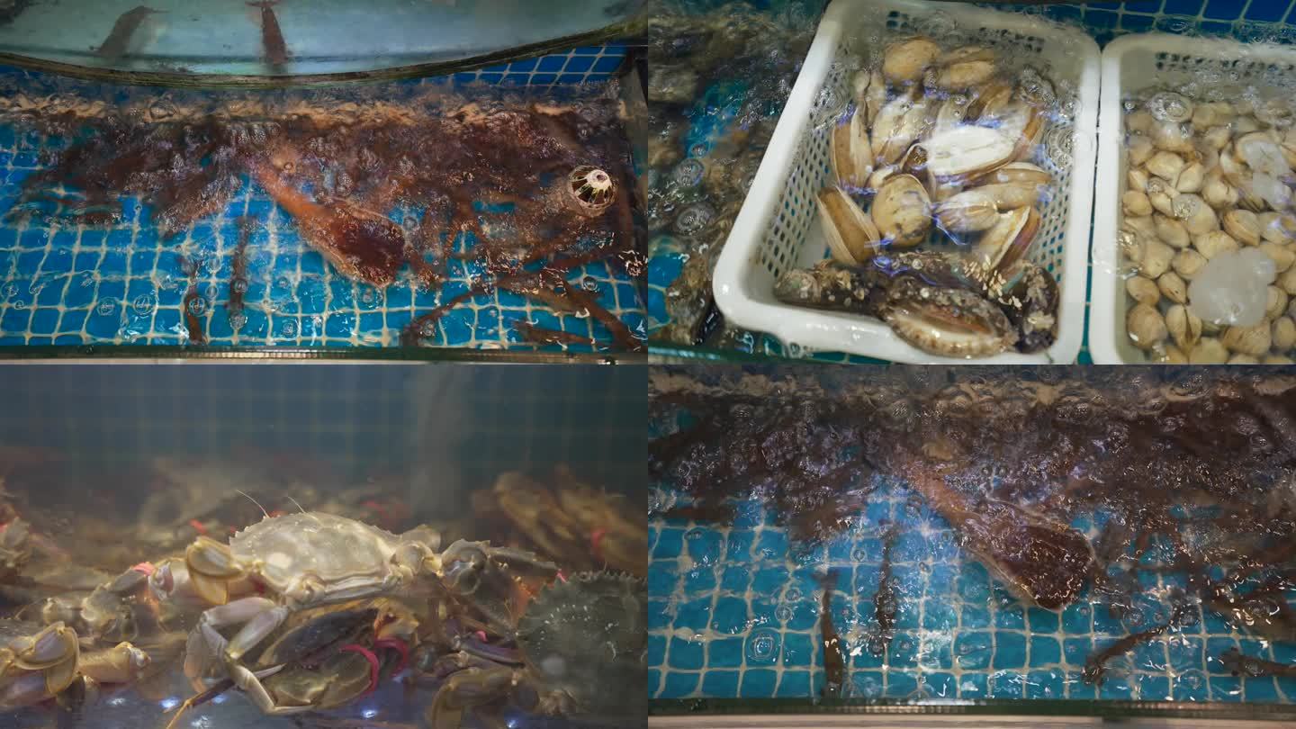 海鲜水产螃蟹蛤蜊