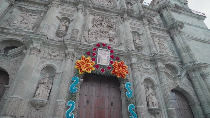 圣母升天大都会大教堂墨西哥瓦哈卡罗马天主教大主教管区的安特奎拉巴洛克式建筑
