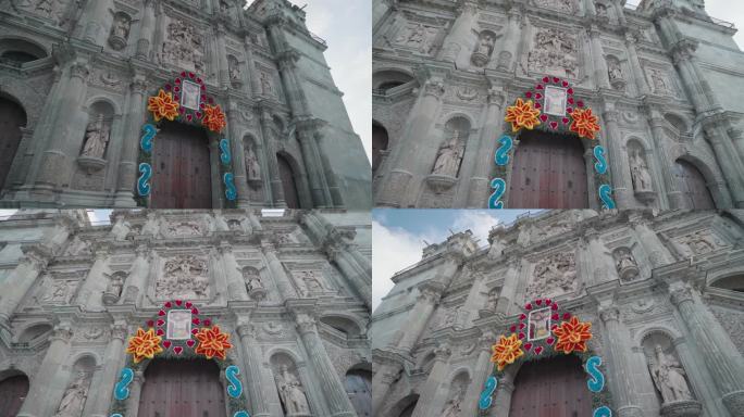 圣母升天大都会大教堂墨西哥瓦哈卡罗马天主教大主教管区的安特奎拉巴洛克式建筑