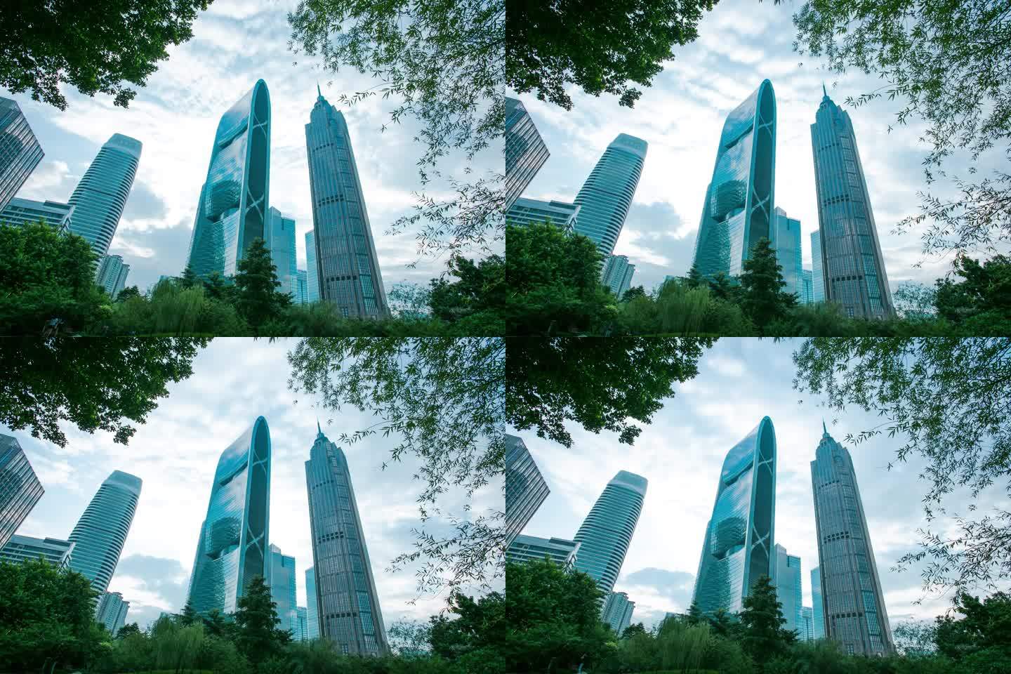 广州珠江新城甲级写字楼延时摄影4K