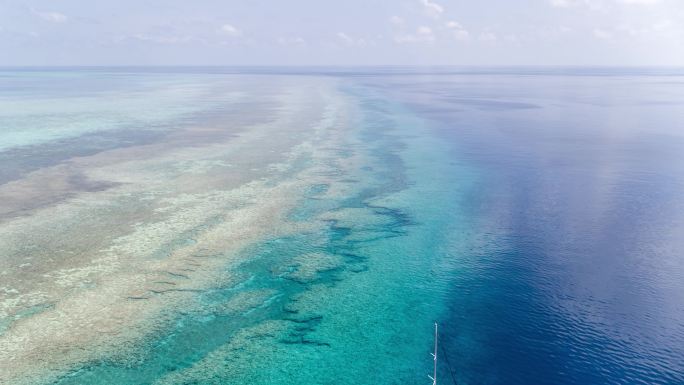 南海西沙群岛岛屿盘石屿海天一色【精品】