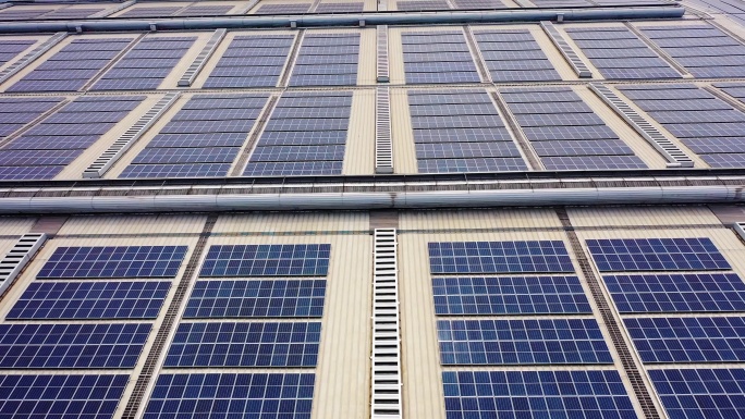 太阳能 光电光伏发电新能源汽车车间工厂