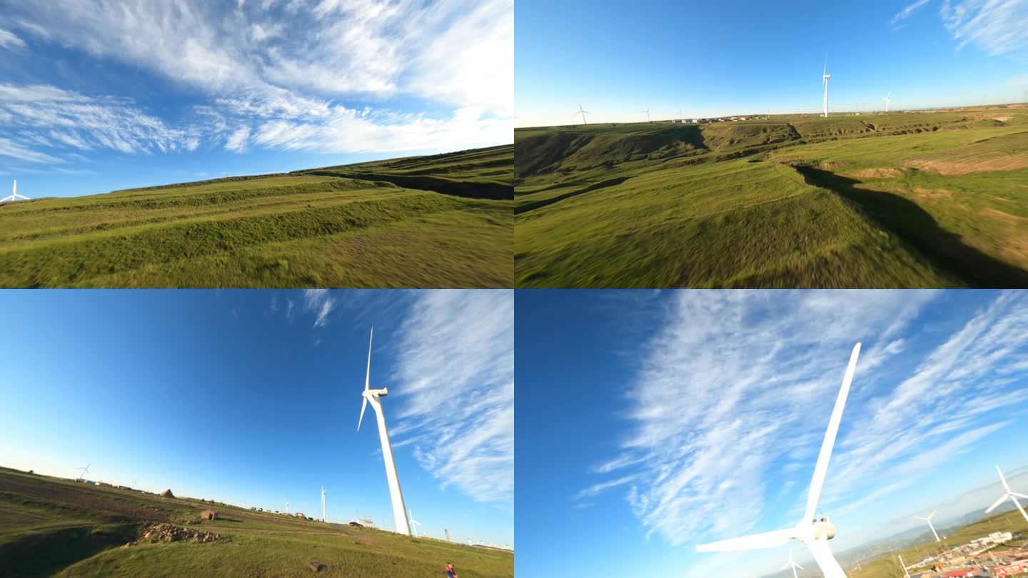 大自然的怀抱，绿色草原的无垠美景