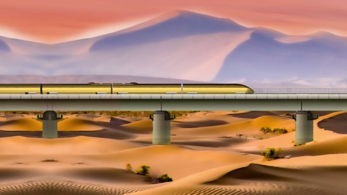 金色火车（沙漠）