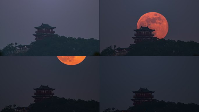 4K福清镇海楼玉融福阁月升