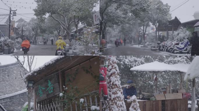 4K50FPS扬州皮市街雪景