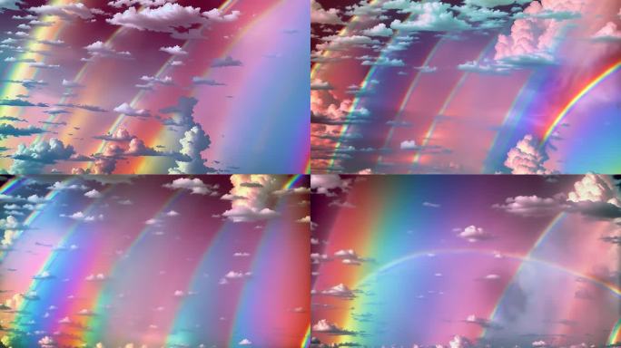 AI演绎 AI风景 意境 唯美 彩虹